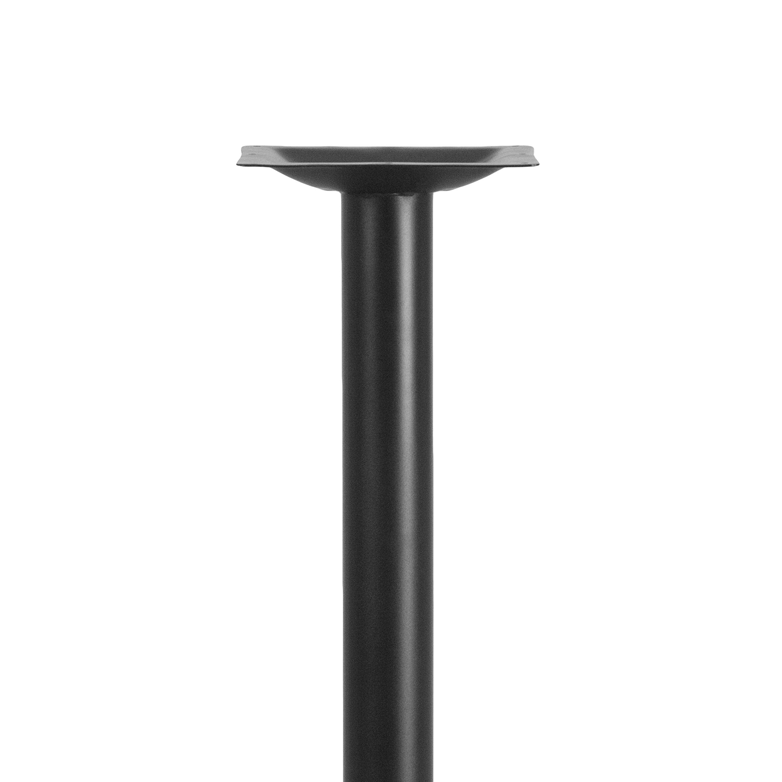 Flash Furniture Beverly 22'' x 22'' Restaurant Table X-Base with 3'' Dia. Table Height Column