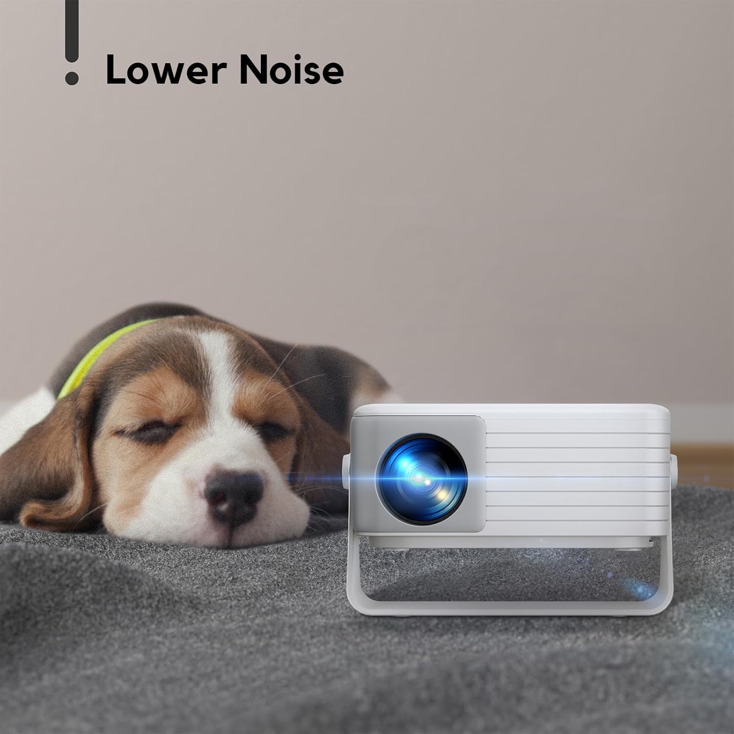 Mini Projector with WiFi and Bluetooth, AKIYO 2026 Upgraded Projector 1080P Full HD, 360° Rotating, Auto Keystone, Portable Projector for Home Theater/Outdoor, Compatible with iOS/Android/Laptop/PS5