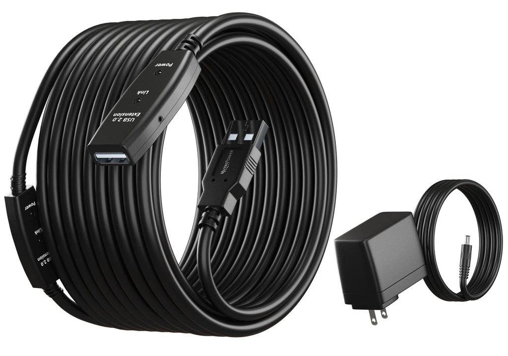 MutecPower 16 Feet Active USB Extension Cable 3.0 Male to Female with A Extension chipset Signal Booster - Active Extension/Repeater Cord 5 Meters / 16 Feet