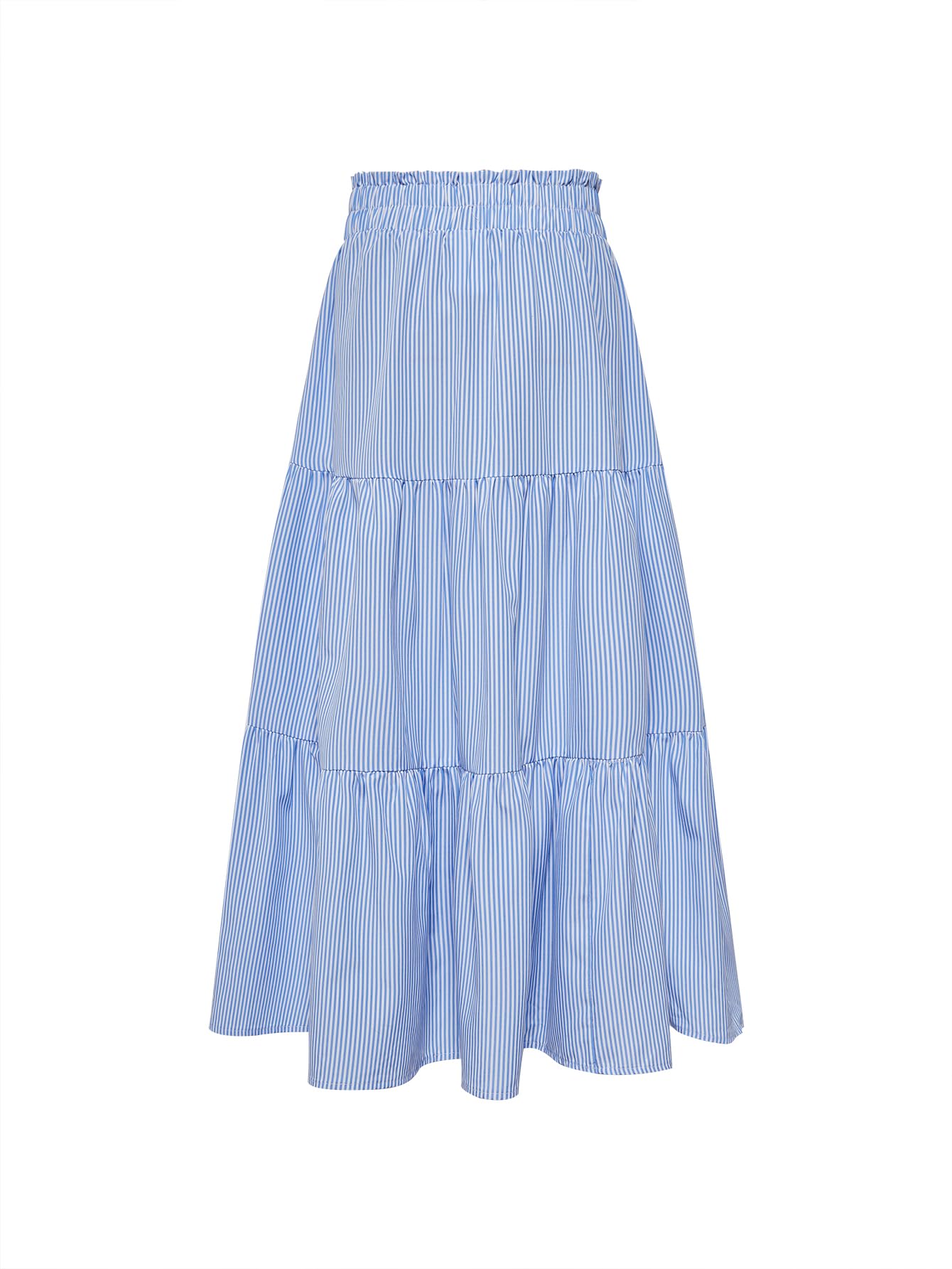 Floerns Girls Boho Floral Print High Waist Flare Hem Summer Long Skirt