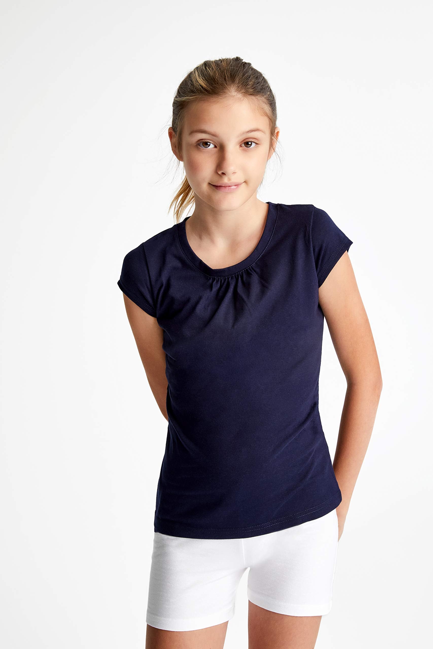 French Toast Girls' Stretch Kick Short Bike Shorts