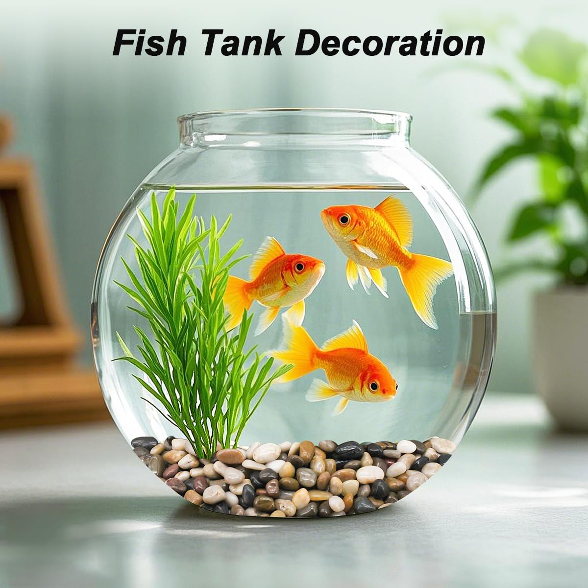 Terrarium Supplies,Virekm River Rocks, Decorative Ornamental Pebbles,Garden Landscaping Stones,Gravel Filler for Home Decoration Flower Bed Fish Tank Plants Vases Succulents