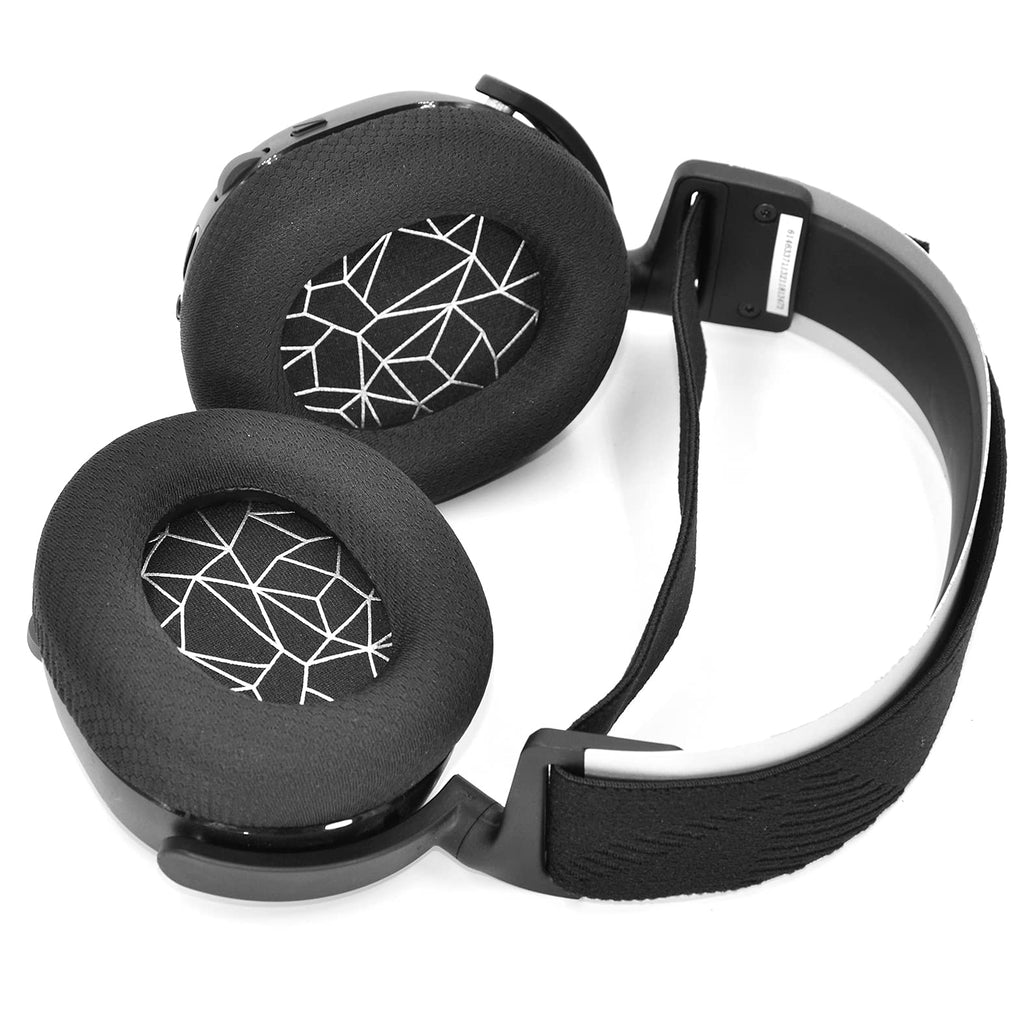 Arctis 3/5 / 7/9 Replacement Black Fabric Ear Pads Cushion Compatible with SteelSeries Arctis 3 / Arctis 5 / Arctis 7 Arctis 9 / Arctis 1 / Arctis pro Lossless Wireless Gaming Headset Headphone