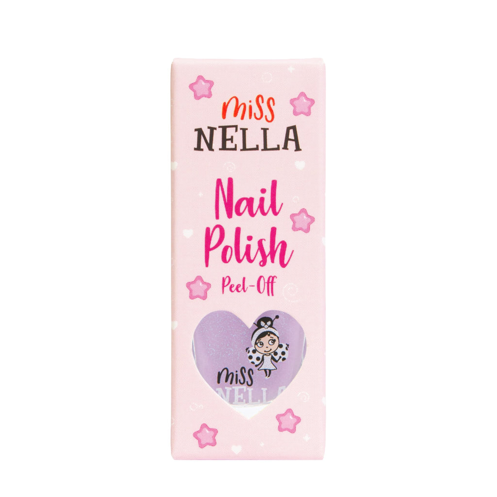 MISS NELLA ABRACADABRA – Safe Special sparkly pink Nail Polish for Kids, Non-Toxic & Odor Free Formula for Children and Toddlers, Natural Water Based for Easy Peel Off (Abracadabra)