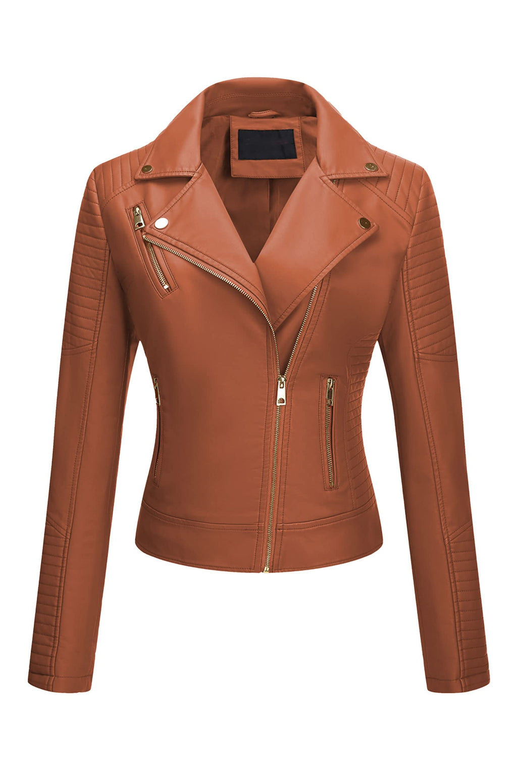 Bellivera Women's Faux Leather Casual Jacket 2026 Spring Trendy Motorcycle Outfits Lightweight Classic Coat