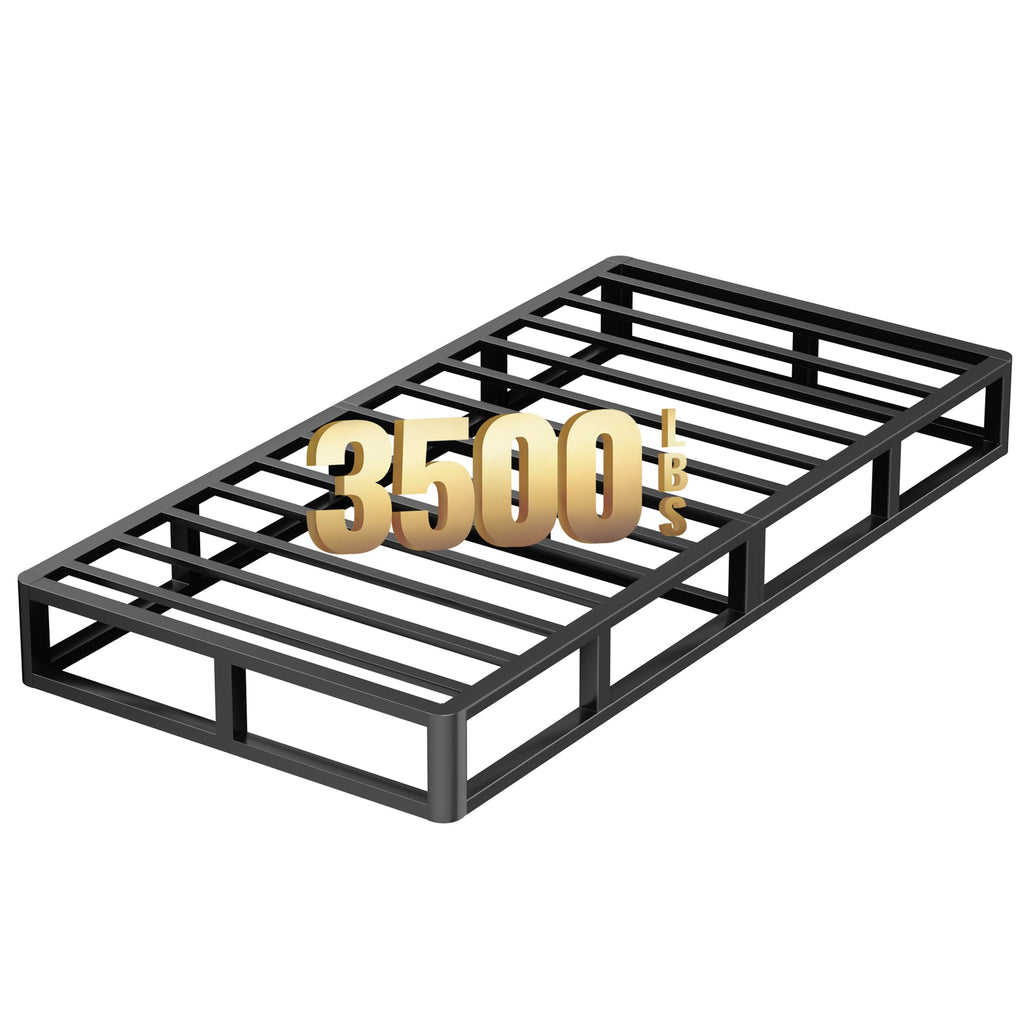 ROIL 10 Inch Twin Box Spring, Heavy Duty Metal Box Spring Mattress Foundation with Fabric Cover, 3500lbs Max Weight Capacity, Easy Assembly, Noise Free, Non-Slip