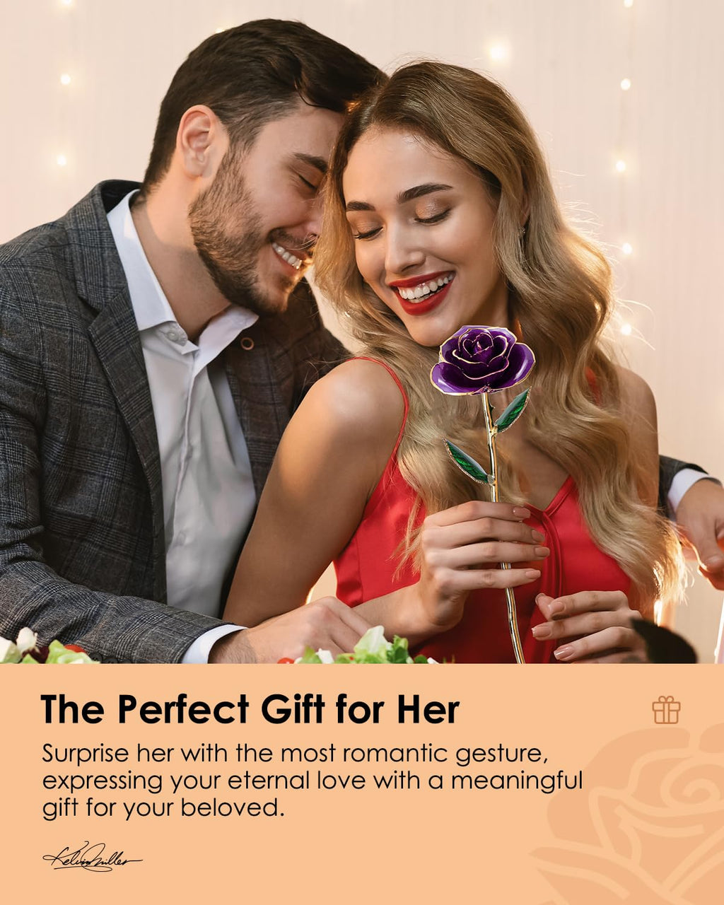 24K Gold Dipped Real Rose – Handcrafted, Bold, One of a Kind – Romantic Gift for Her – Ideal for Birthday, Anniversary, Mother’s Day, Valentine’s (Black)