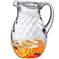 Amazing Abby - Bubbly Whirly - Plastic Pitcher (64 oz, 2 Quart), Clear Water Pitcher with Lid, Fridge Jug, BPA-Free, Shatter-Proof, Great for Iced Tea, Sangria, Lemonade, Juice, Milk, and More