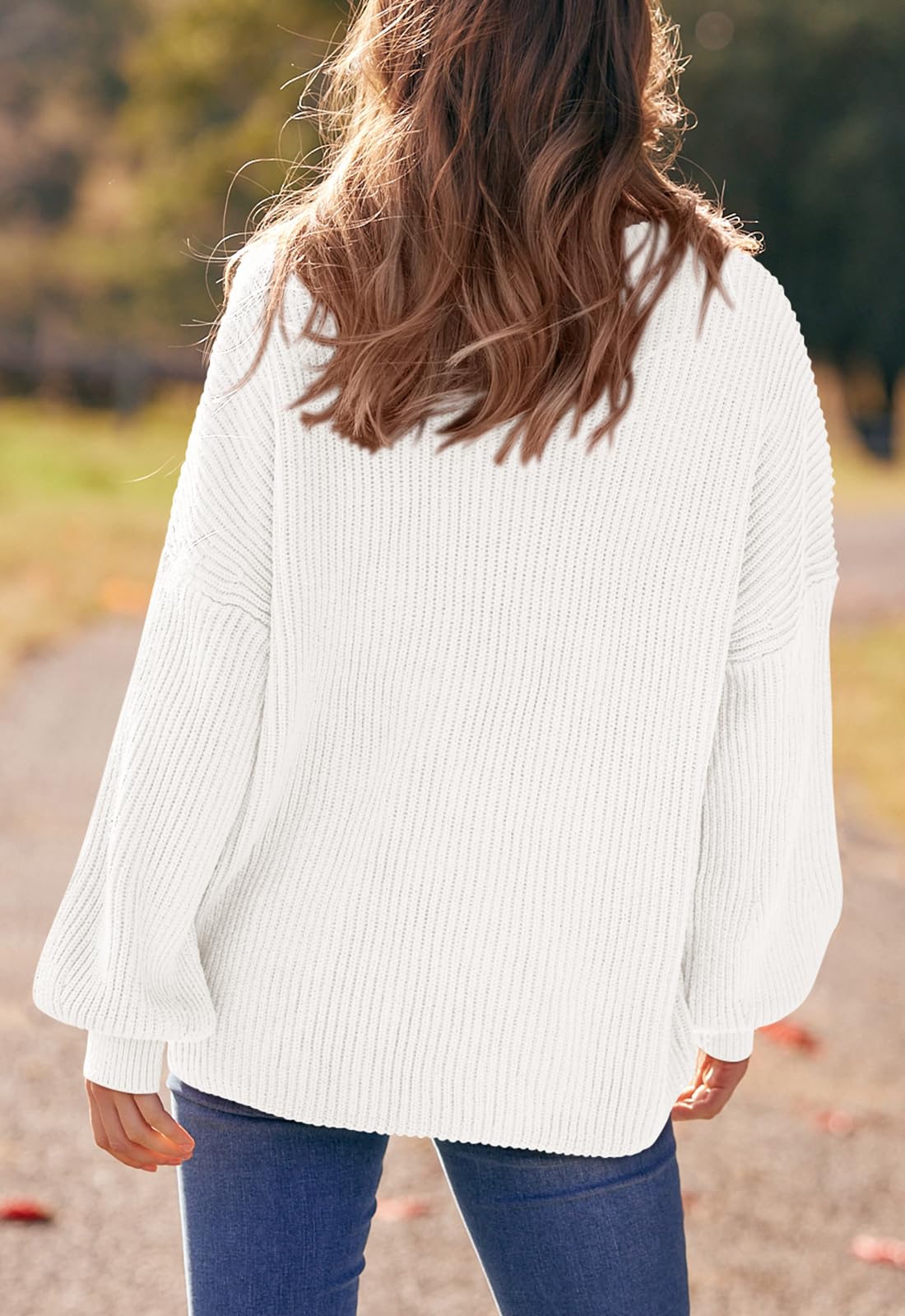 PRETTYGARDEN Womens Sweaters Spring 2026 Oversized Chunky Knitted Pullover Sweater Casual Long Sleeve Crewneck Cute Sweaters