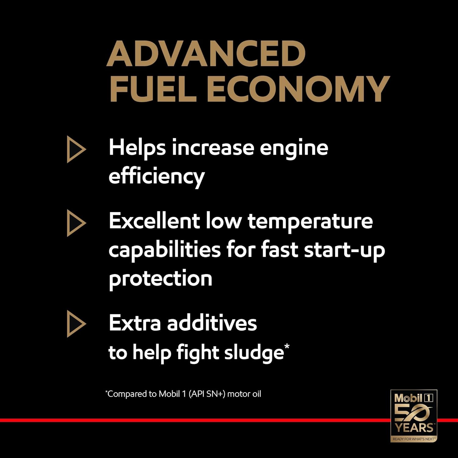 Mobil 1 Advanced Fuel Economy Full Synthetic Motor Oil 0W-20, 6-pack of 1 quarts