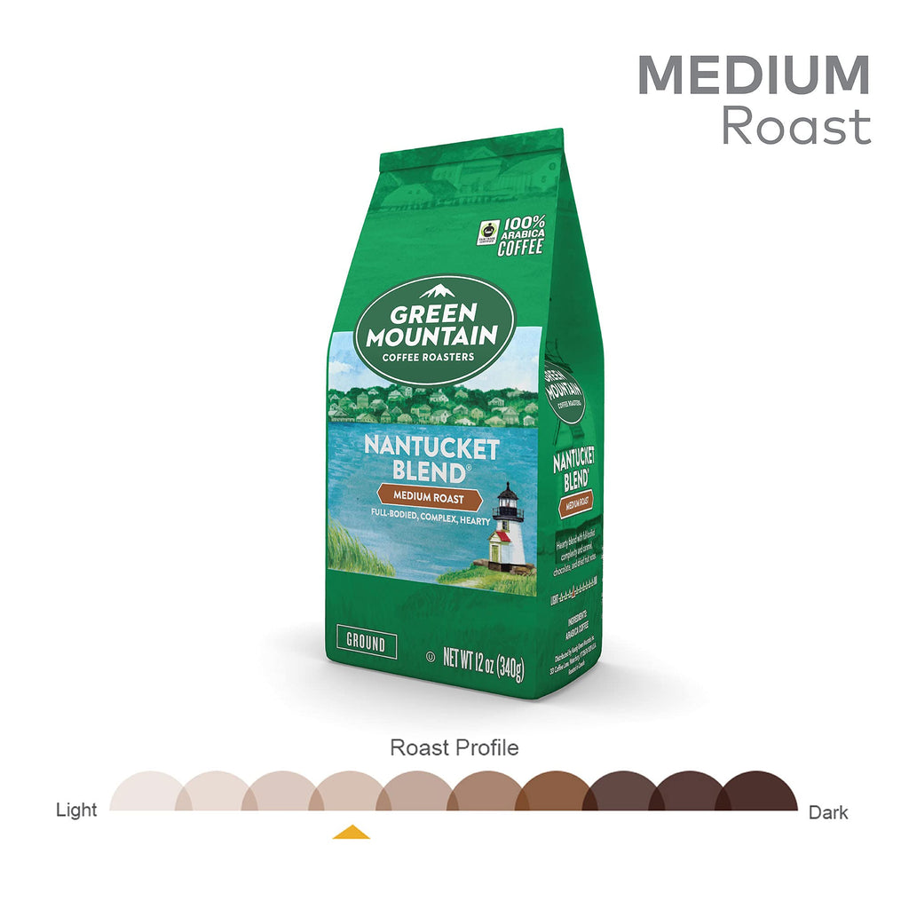 Green Mountain Coffee Roasters Wild Mountain Blueberry, Ground Coffee, Flavored Light Roast, Bagged 12 Oz, 1 Count