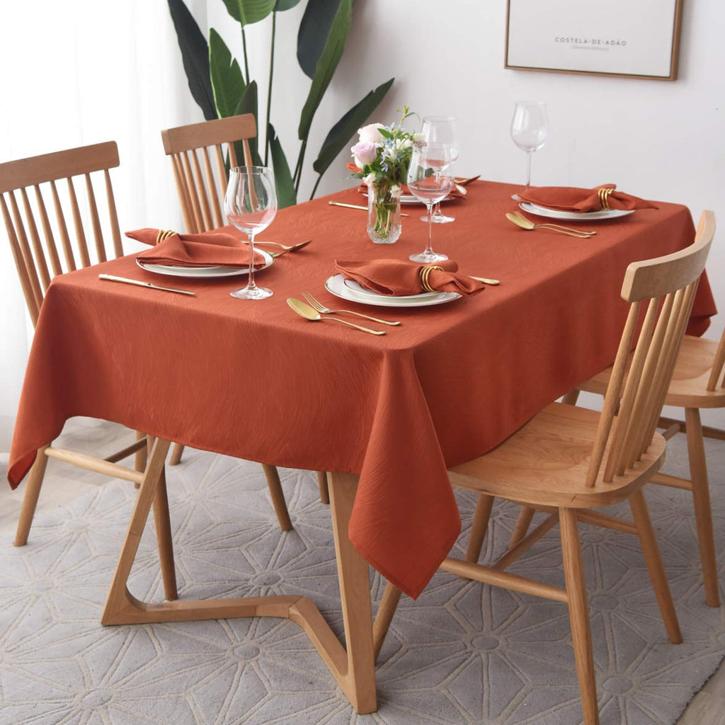 maxmill Jacquard Cloth Napkin 20 x 20 Inch Swirl Pattern Solid Washable Polyester Dinner Napkins Set of 4 Pieces with Hemmed Edges for Family Holiday Dinners Weddings Parties and Banquets Beige