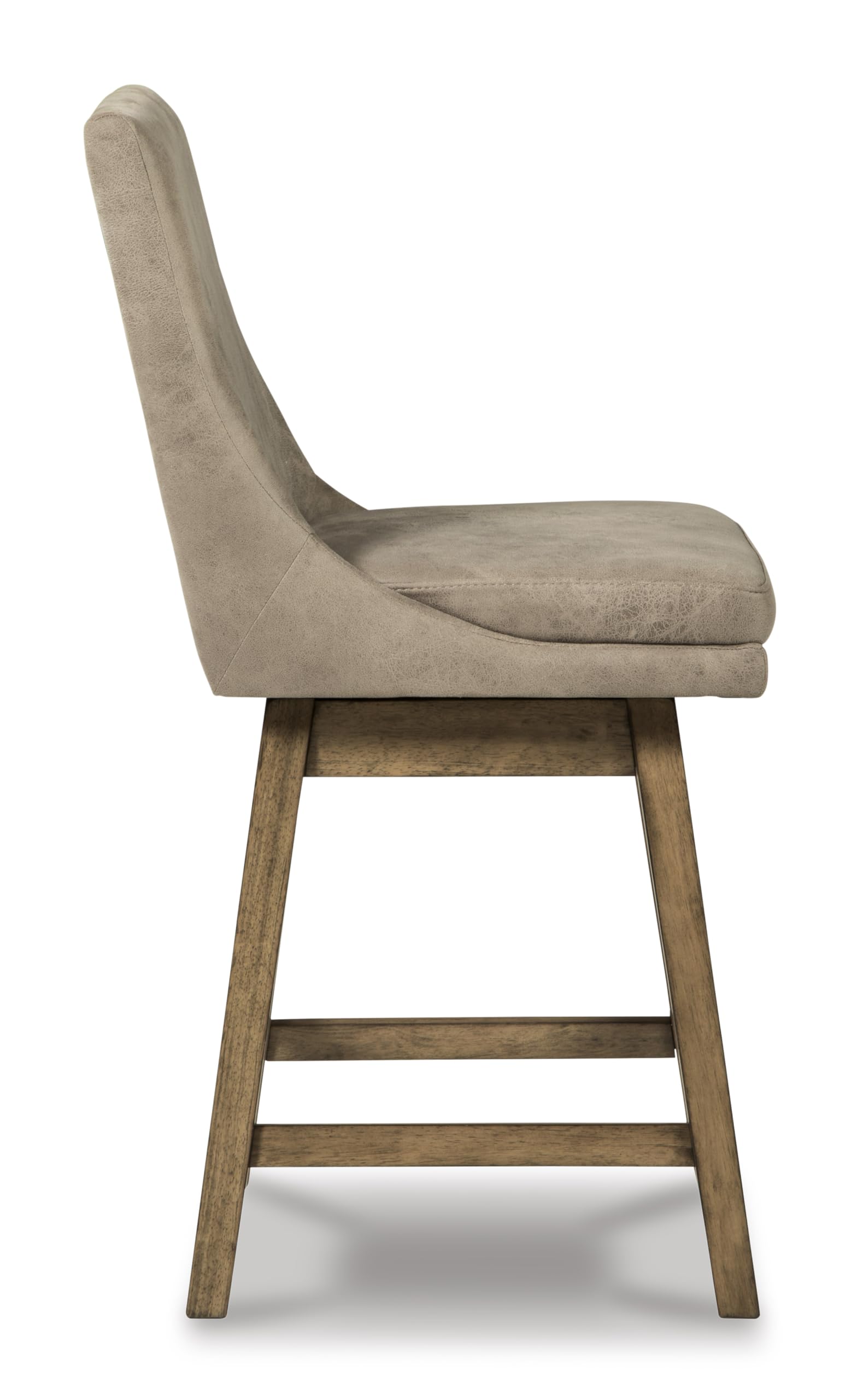 Signature Design by Ashley Tallenger Upholstered Counter Height Barstool, Set of 2, Beige