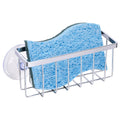 HLOOL Kitchen Sink Sponge Holder, Kitchen Sink Caddy, Sponge Holder for Kitchen Sink Suction, Dish Soap Holder (Black)