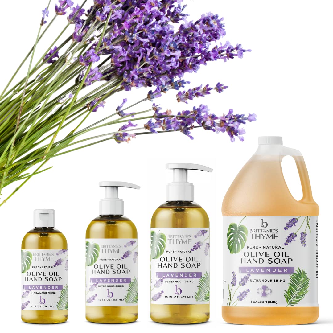 Brittanie’s Pure Castile Liquid Soap Refill, Bergamot Lime, 12 Ounce | Dish Soap, Hair & Body, Home, Gentle and Pure, Made with Natural Luxurious Oils, Vegan & Gluten Free Non-GMO