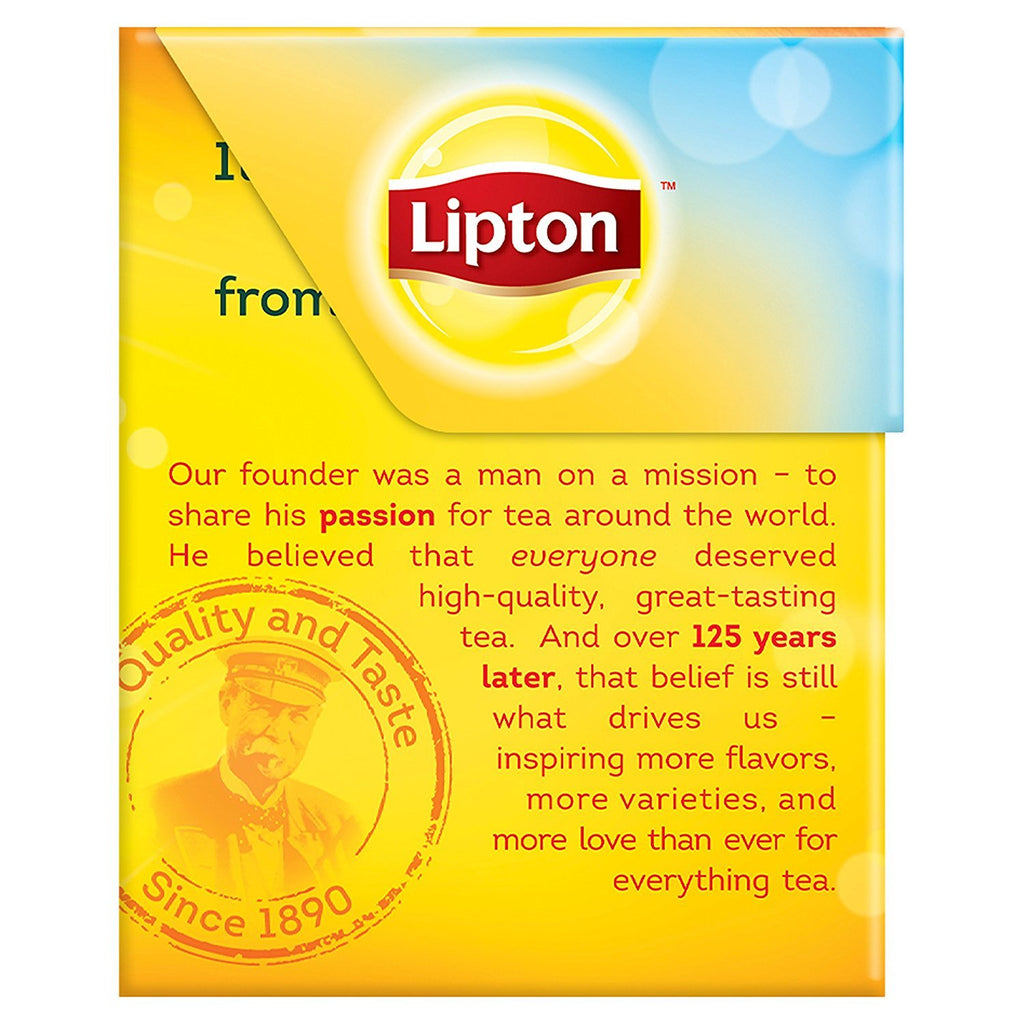 Lipton Cold Brew Iced Tea Bags, Family Size Zero Calories, Easy-To-Make with no boiling needed, 132 Total Tea Bags (22ct - Pack of 6)