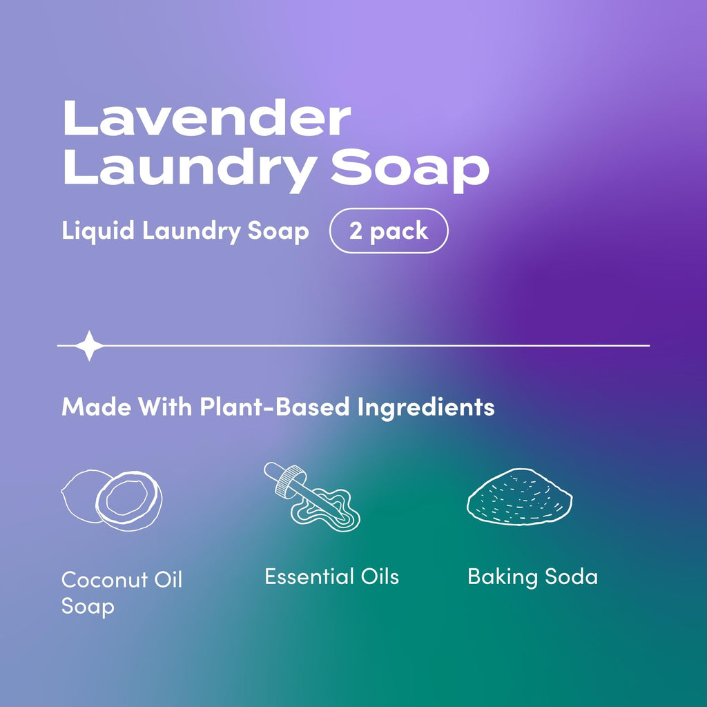 Indigo Wild Zum Clean Laundry Soap - Plant-Based Liquid Laundry Soap - Contains Baking Soda, Essential Oils & Saponified Coconut Oil - Sea Salt Scent - 64 fl oz