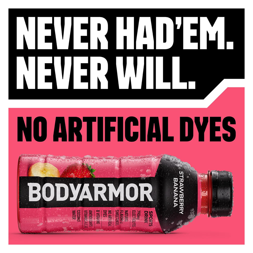 BODYARMOR Lyte Sports Drink Low-Calorie Beverage, Blueberry Pomegranate, Coconut Water Hydration, Natural Flavors with Vitamins, Potassium-Packed Electrolytes, 16 Fl Oz (Pack of 12)