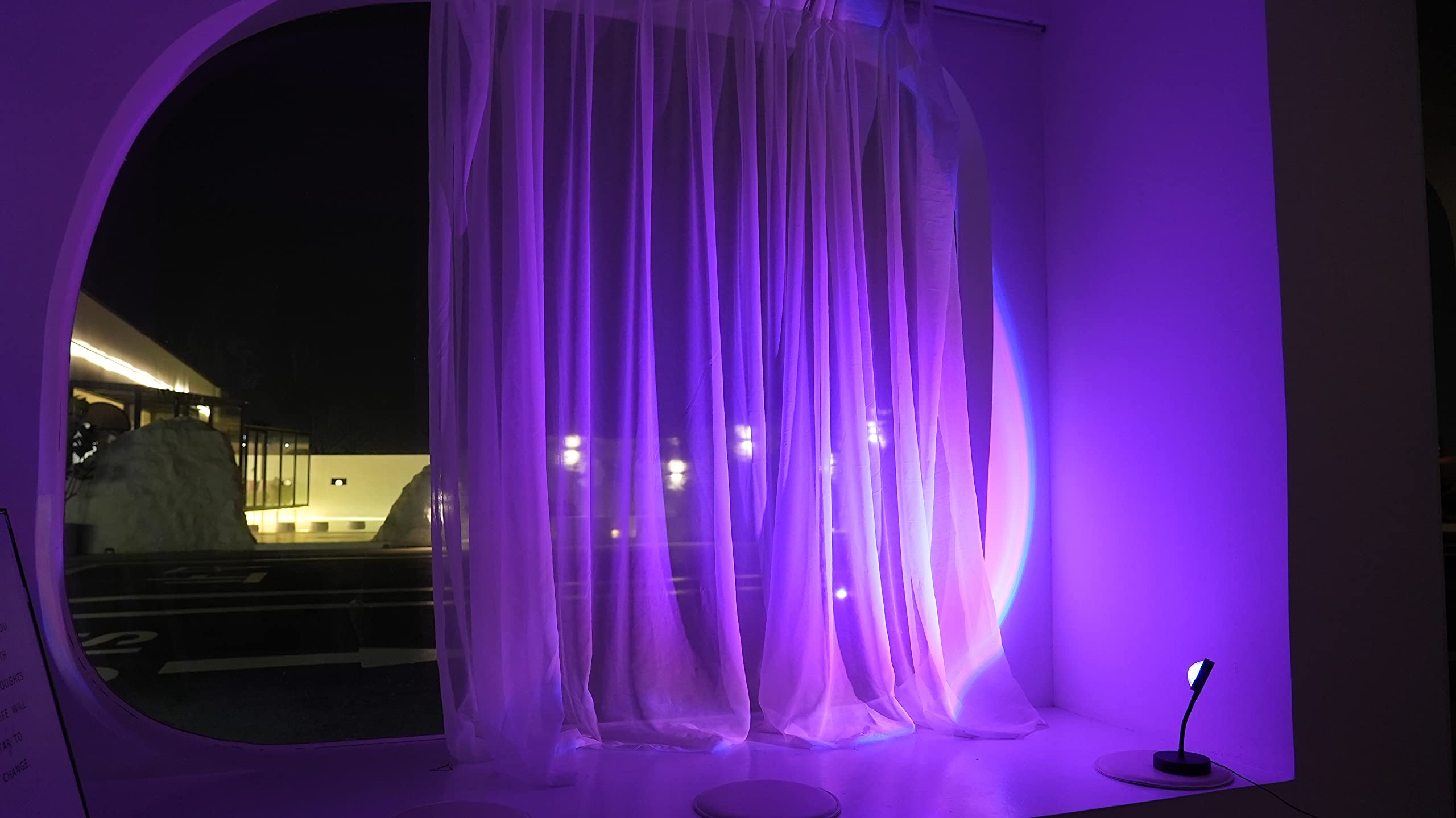 JIMEI Sunset Lamp Led Lights for Bedroom Aesthetic Room Decor Night Light Living Room Sun Sunlight Projector Christmas Decorations Gifts Party Orange