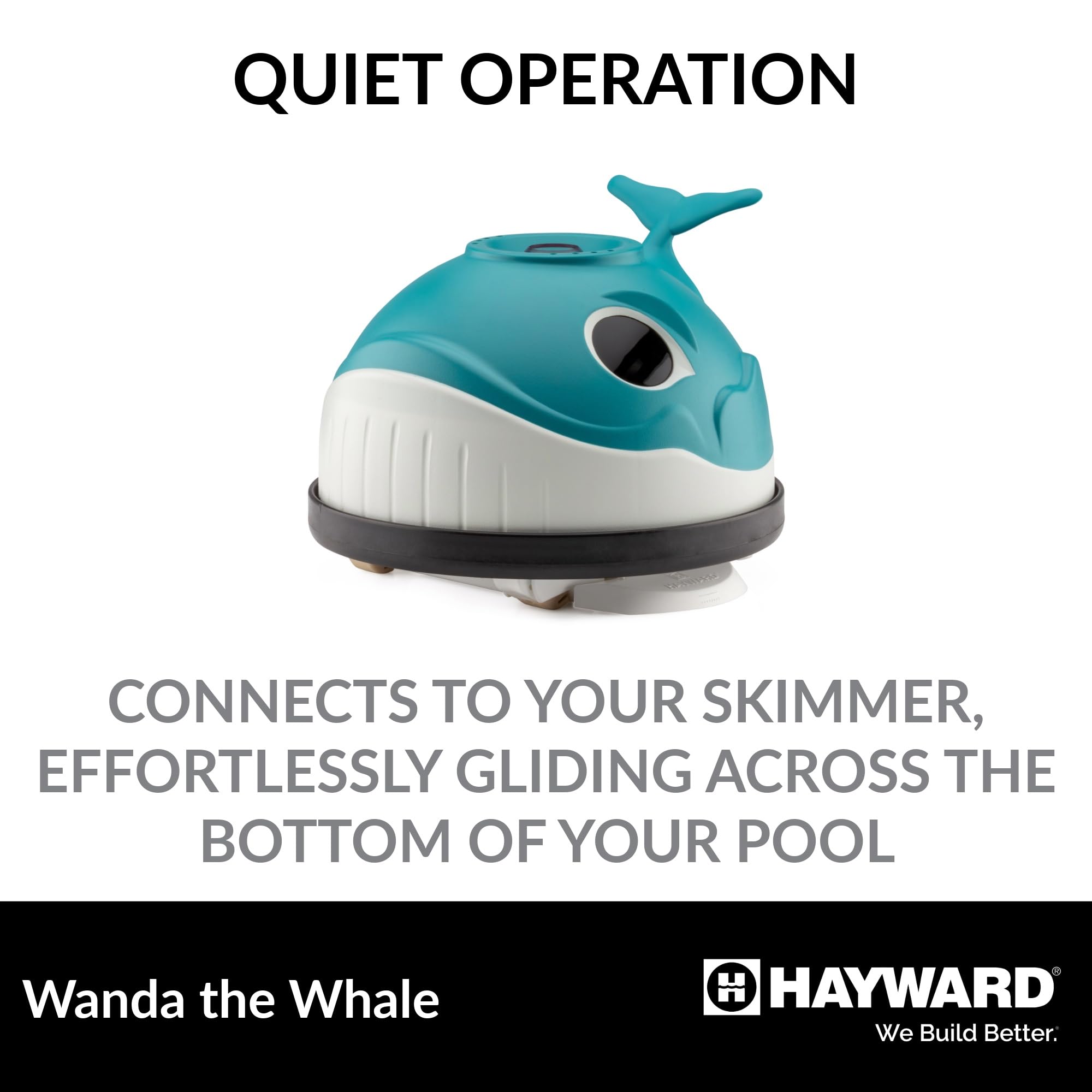 Hayward W3900 Wanda the Whale Above-Ground Suction Pool Cleaner for Any Size Pool, Automatic Pool Vacuum Cleaner