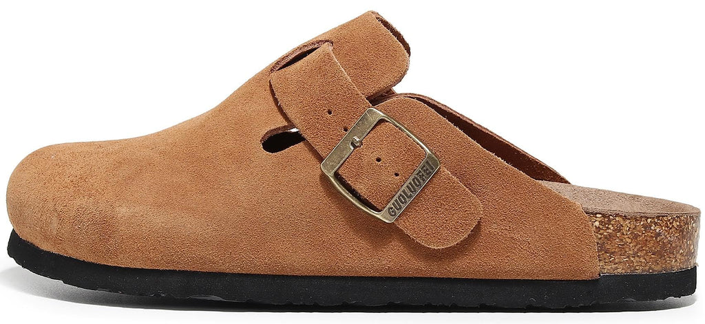 Clogs For Women, Womens Clogs- Mules House Slipers With Arch Support And Adjustable Buckle