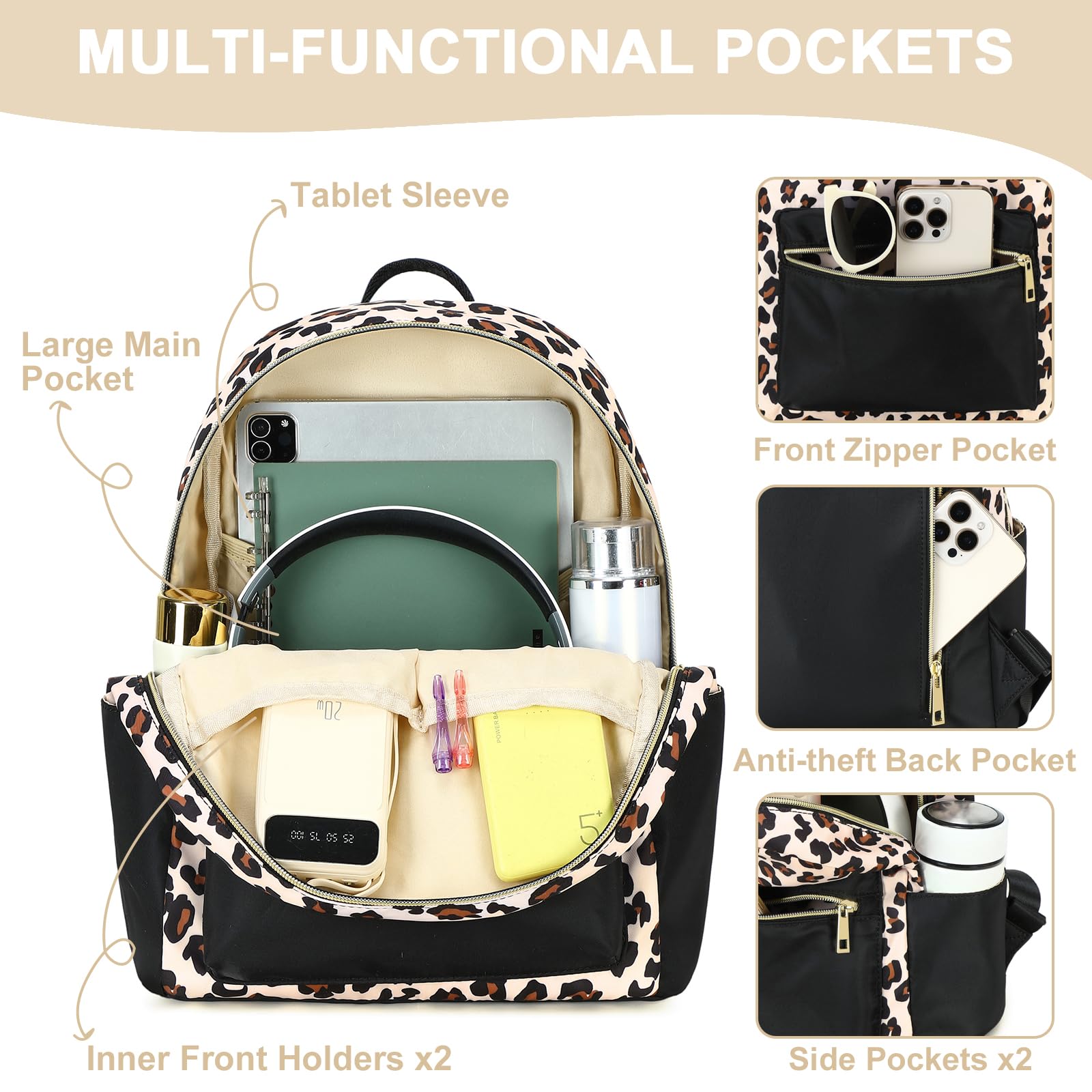 BTOOP Mini Backpack Women Girls Water-resistant Small Backpack Purse Shoulder Bag for Womens Adult Kids School Travel