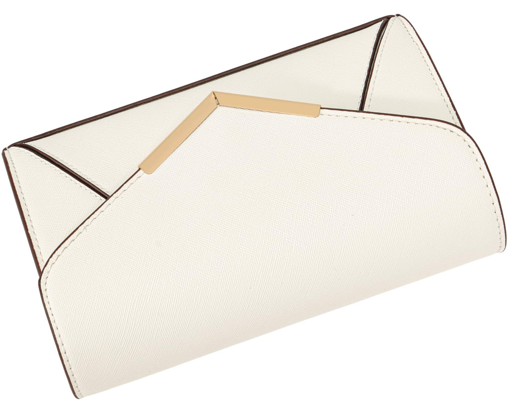 DEXMAY Women Envelope Clutch Faux Saffiano Leather Evening Handbag Foldover Clutch Bag Formal Dressy Purse