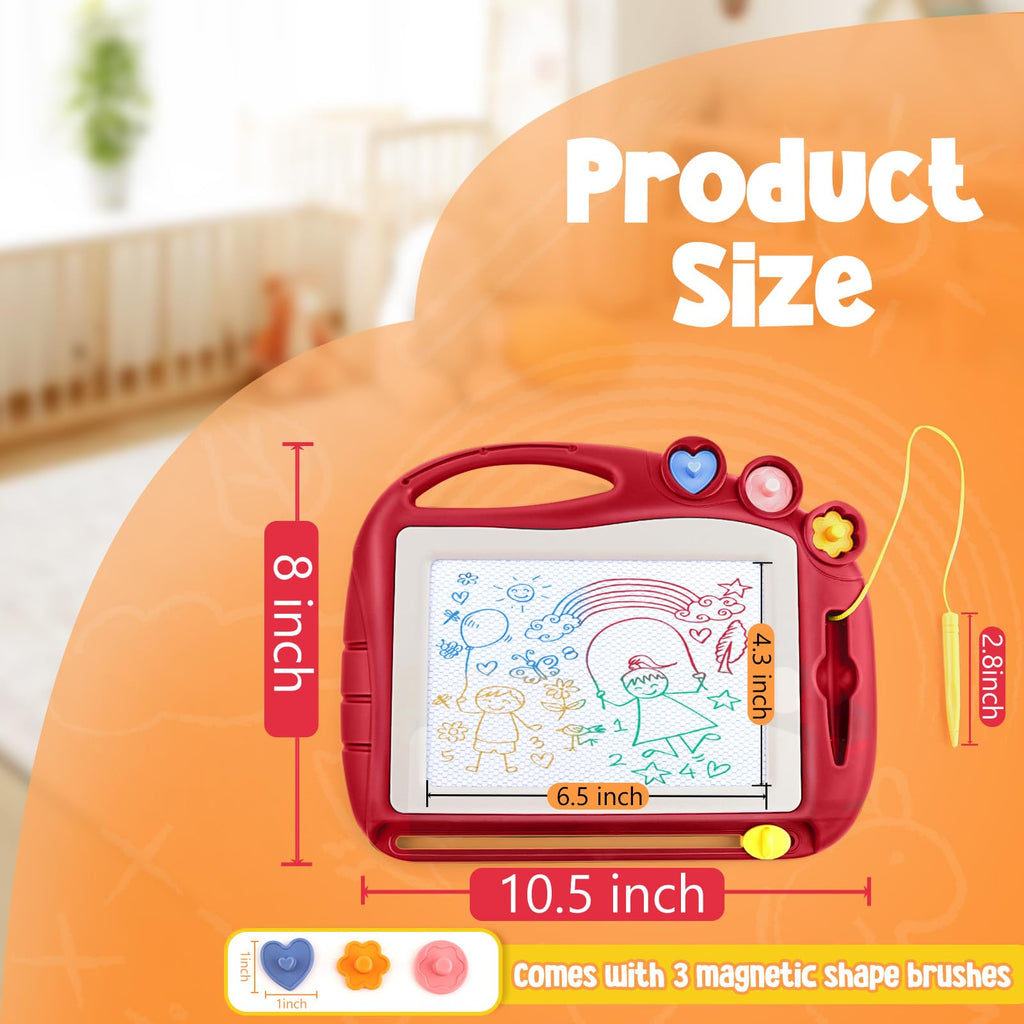 Magnetic Drawing Board, Toddler Toys for Age 1 2 3 Boys Girls, Toddler Drawing Board, Birthday Easter Christmas Halloween Kids Toy Gifts for Boys and Girls