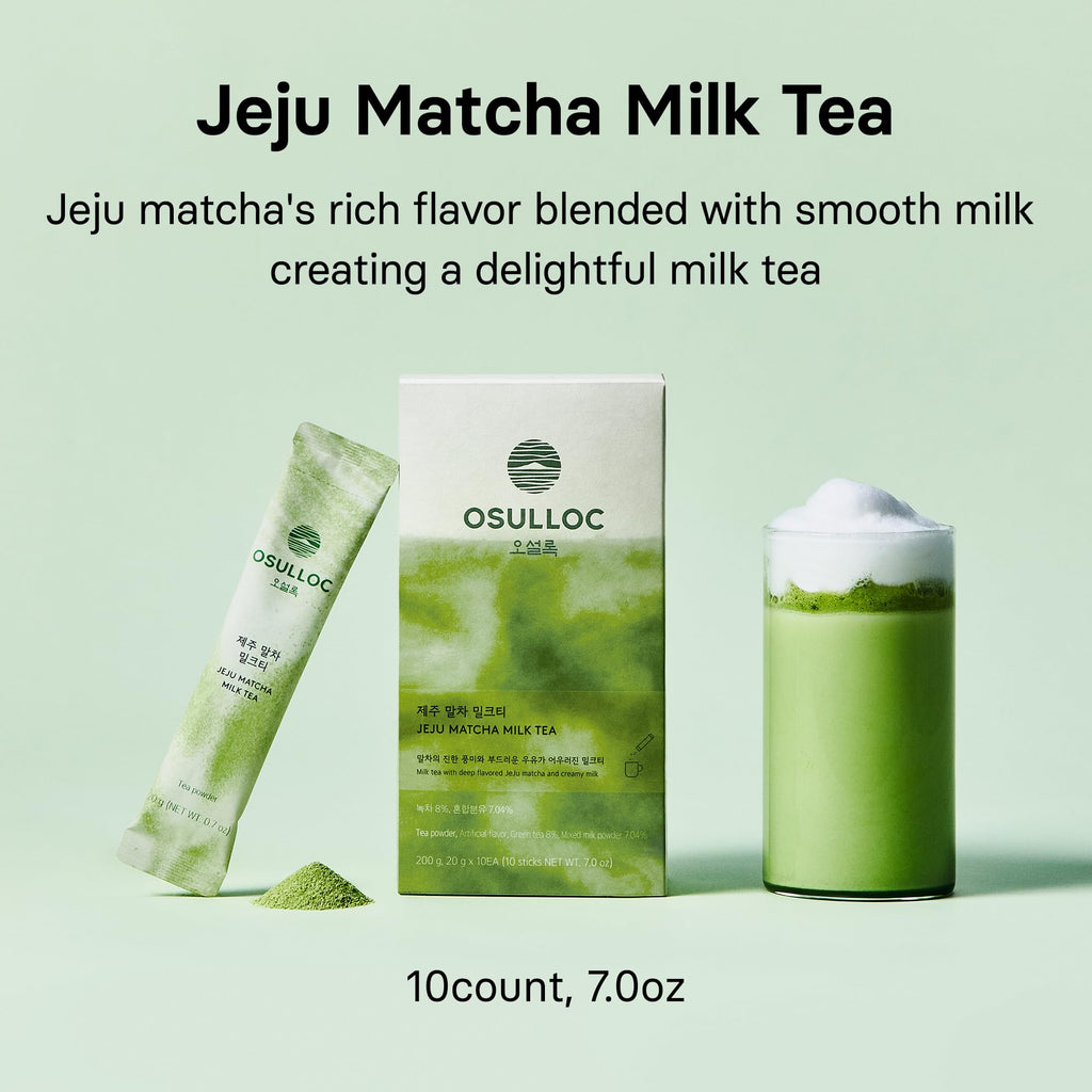 OSULLOC Volcanic Isle Matcha Powder, Ceremonial Grade Korean Matcha, Green tea powder from Jeju Island (1.41oz, 40g)