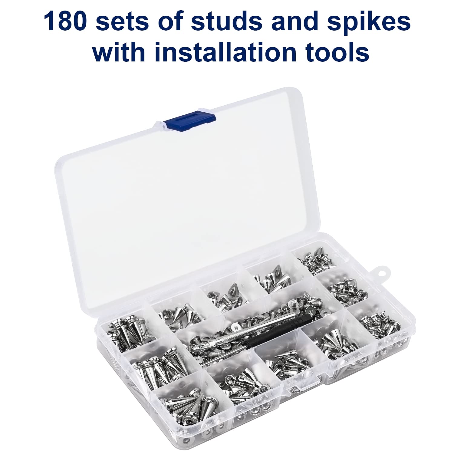 100 Sets Chicago Screws for Leather Crafting 7/20 Inch, 5 Colors of Rivets for Leather, Chicago Screws for DIY Leathercraft (Silver, Light Gold, Bronze, Antique Copper, GunMetel)
