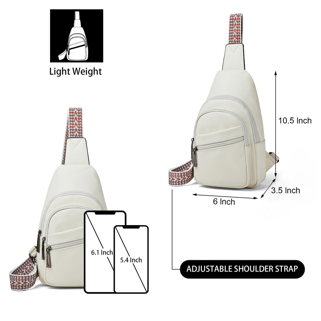 Sling Bag Crossbody Bags for Women Small Cross Body Bag Fanny Packs Chest Sling Purse for Daily Travel Leisure Sport