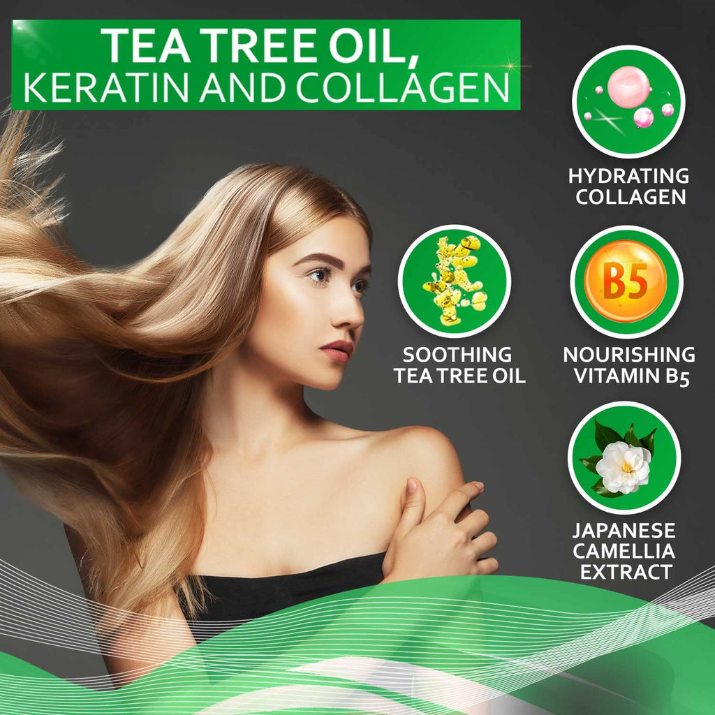 Apple Cider Vinegar Conditioner - Sulfate Paraben and Silicone Free - For Dry, Damaged and Oily Hair - Anti Dandruff Product for Fine Itchy Scalp Build Up - Cleansing Treatment for Women and Men