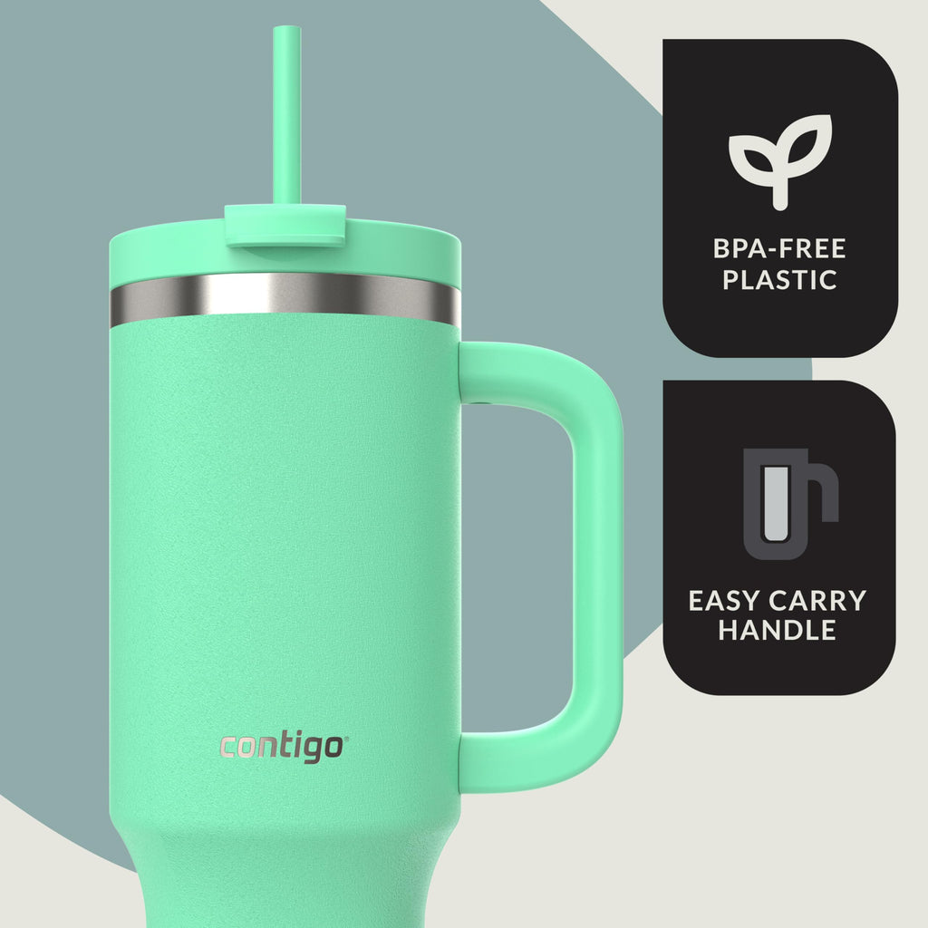 Contigo Streeterville 30oz Tumbler, Stainless Steel Vacuum Insulated, Leak-Proof, Cold for 29 Hours, Fits in cupholders, Licorice