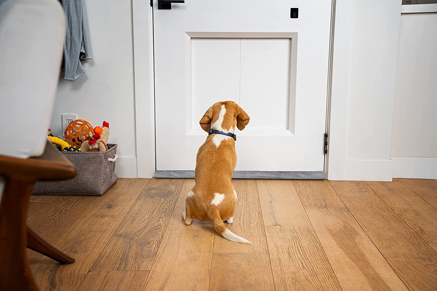 BKSAI Door Draft Stopper for Doors No Adhesive Draught Excluder Under Door Wind Blocker for Bottom of Door,Reduce Noise Draught Excluder Sweep Sound Proof (Beige 24-29IN / Distance Under The Door 1IN)