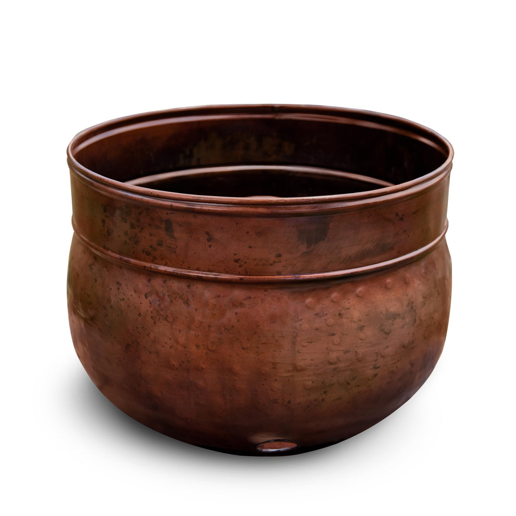 Liberty Garden Products Garden 1901 Rustic Garden Hose Pot, Holds 100-Feet of 5/8-Inch, Bronze