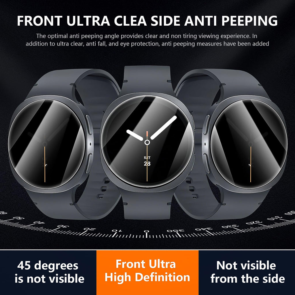 Suoman 4-Pack for Samsung Galaxy Watch 4 Classic 46mm Tempered Glass Screen Protector for Galaxy Watch 4 Classic 46mm Smartwatch [2.5D 9H Hardness] [Anti-Scratch]