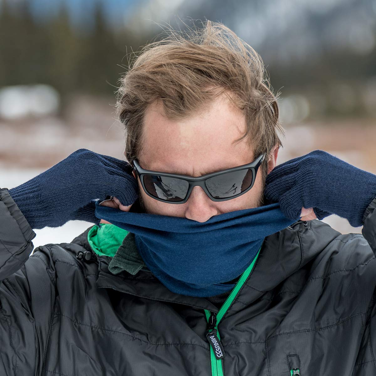 100% Merino Wool - Midweight Neck Gaiter - Skiing Neck Warmer - Winter Face Mask - Multipurpose Headwear