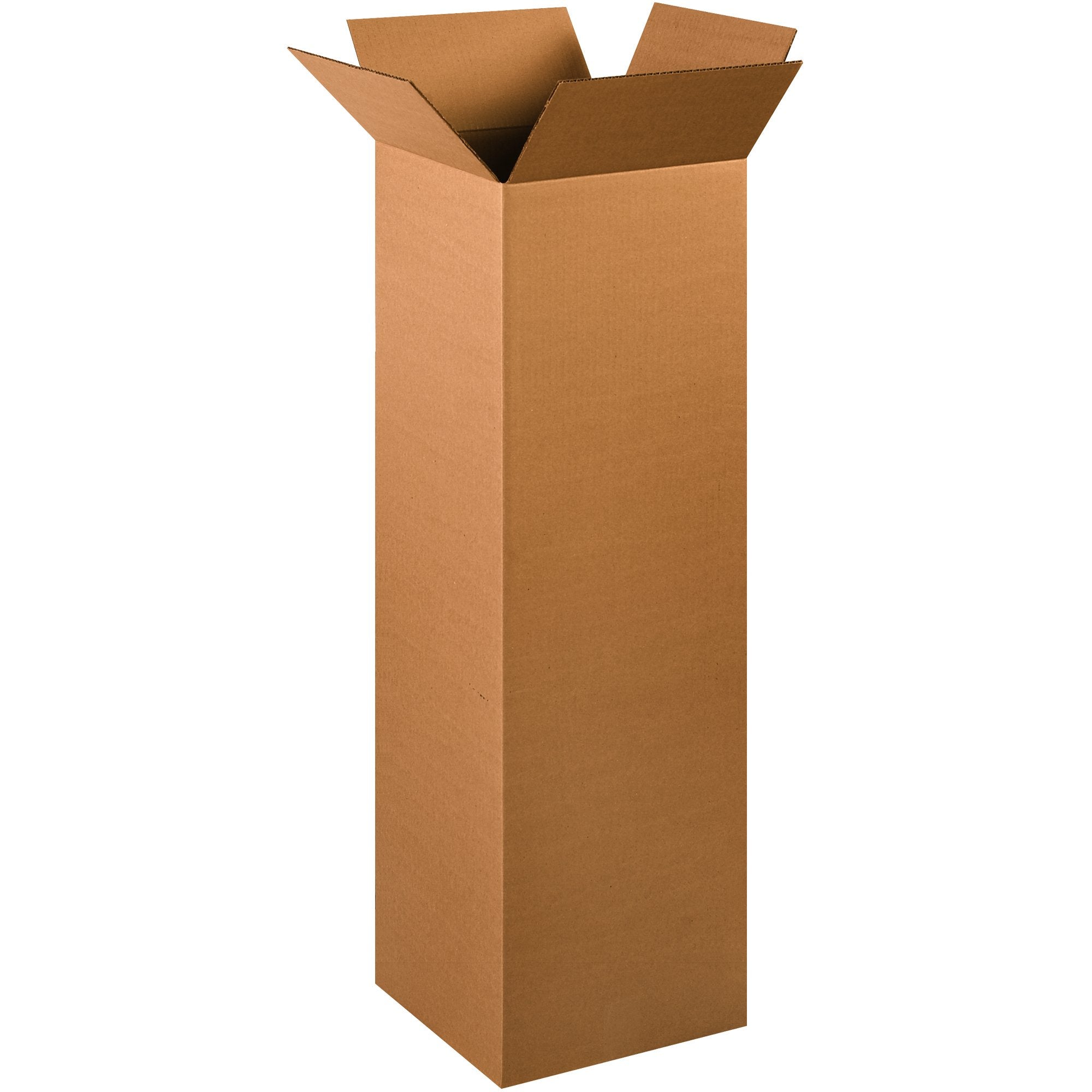 BOX USA 4x4x40 Tall Corrugated Boxes, Tall, 4L x 4W x 40H, Pack of 25 | Shipping, Packaging, Moving, Storage Box for Home or Business, Strong Wholesale Bulk Boxes