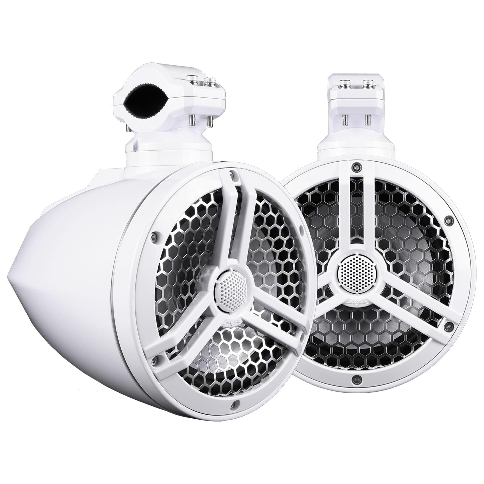 Skar Audio SK65MB-TWR 6.5" 2-Way Marine Full Range 320 Watt Coaxial Tower Speakers, Pair (Black)