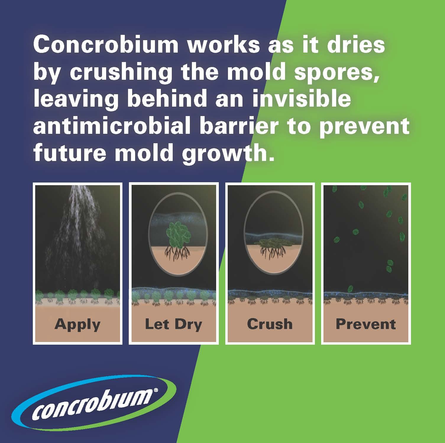 Concrobium Mold Control Aerosol, 14.1 oz – Eliminates & Prevents Mold – EPA Registered, Bleach-Free, Odorless, VOC-Free – For Indoor & Outdoor Surfaces, Mid-Sized Jobs, and Hard-to-Reach Areas