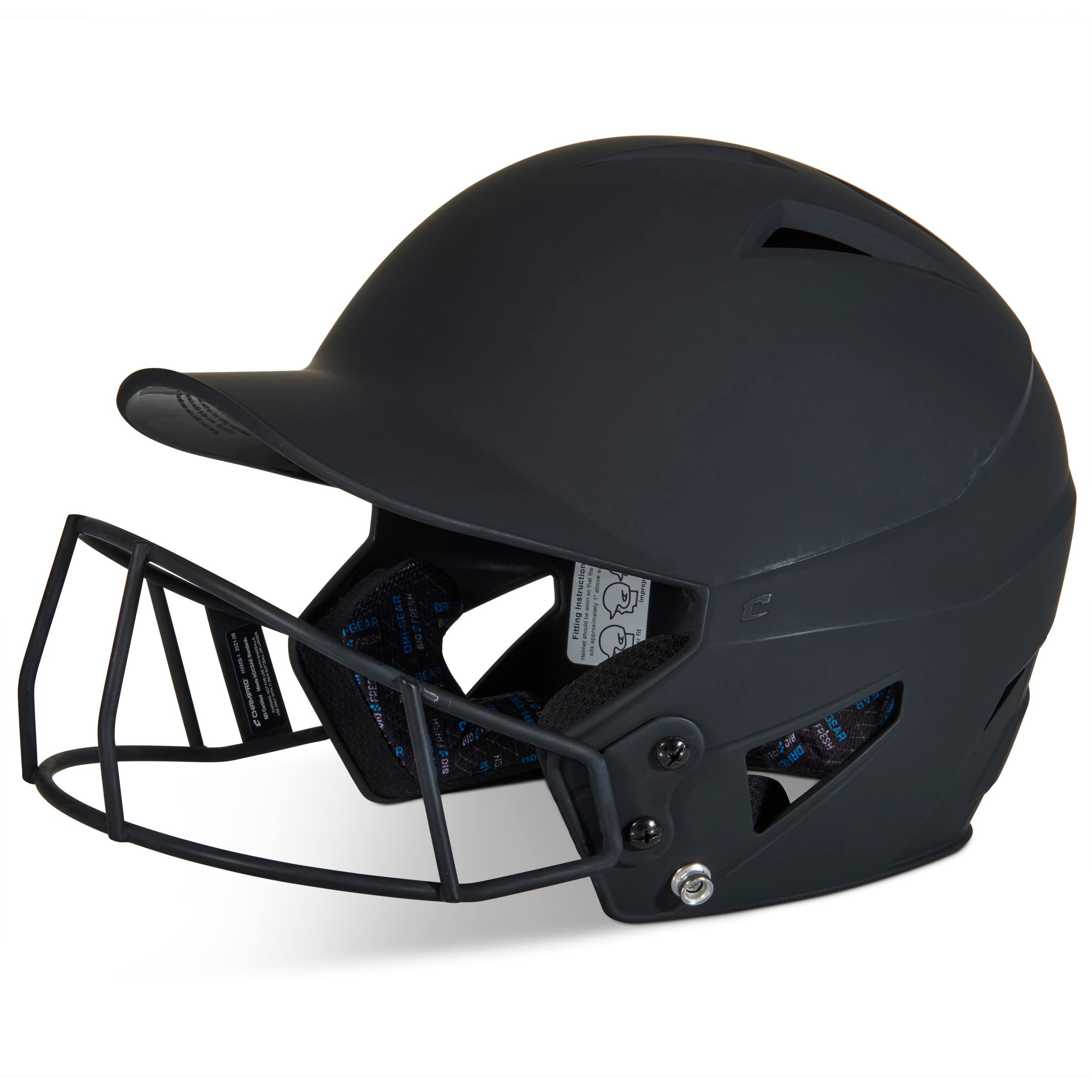 Champro HX Rise Fastpitch Batting Helmet with Facemask