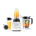 nutribullet Full-Size Blender Combo, Single-Serve & Large Capacity, 1200W, 64oz Pitcher, 32oz Cup, Extractor Blade, 3-Speed, Pulse, Smoothies, Soups, Sauces, Easy Cleaning, Matte Black, NBF50500AK