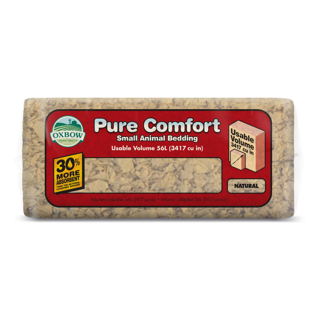 Oxbow Pure Comfort Bedding, Rabbit, Hamster, & Guinea Pig Bedding, Bunny Supplies for Litter Box, Pet Safe, Bunny Litter Box, Guinea Pig Cage, 99.9% Non-Dust, Blended, 36 Liter Bag