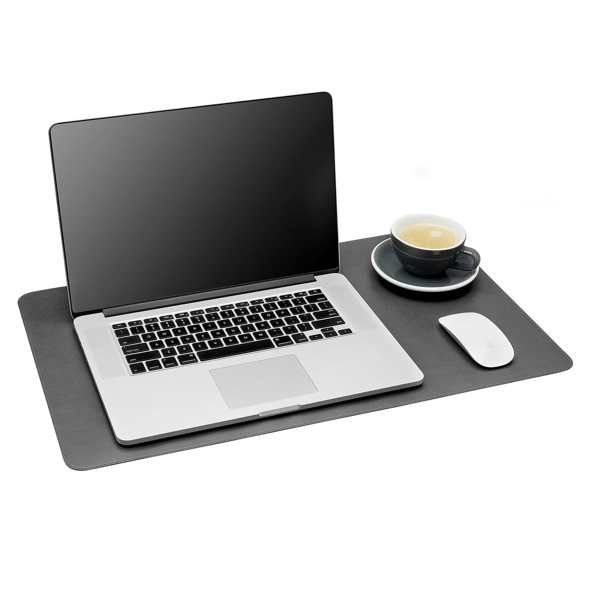 Gallaway Leather Desk Mat,Desk Writing Pad - Office Desk Pad, Medium 24" x 14" Black, Desk Mats on Top of Desks, Gift Ready Elegant Computer Desk Mat Desk Cover Desk Pad Protector PU Leather