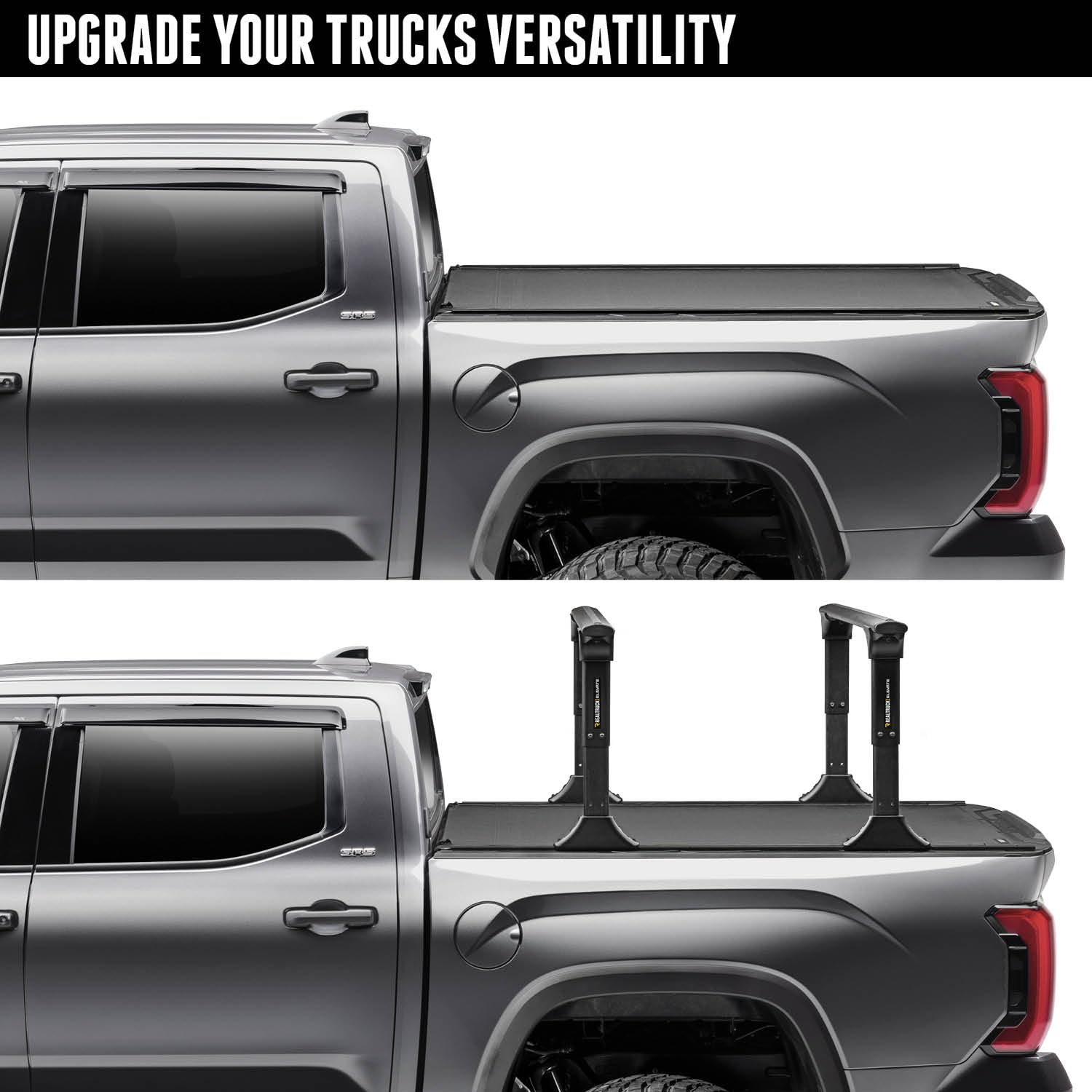 RealTruck BAK BAKFlip F1 Hard Folding Truck Bed Tonneau Cover | 772133 | Fits 2020-2026 Chevy/GMC Silverado/Sierra 2500/3500HD 6' 10" Bed (82.2")