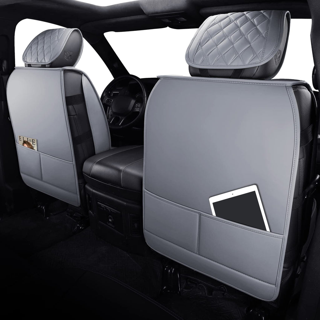 Aierxuan Dodge Ram Front Seat Covers Custom Fit 2009-2026 1500/2500/3500 Truck Pickup Crew Quad Regular Cab Heavy Duty Waterproof Leather Airbag Compatible Cushions(2 PCS Front/Black)