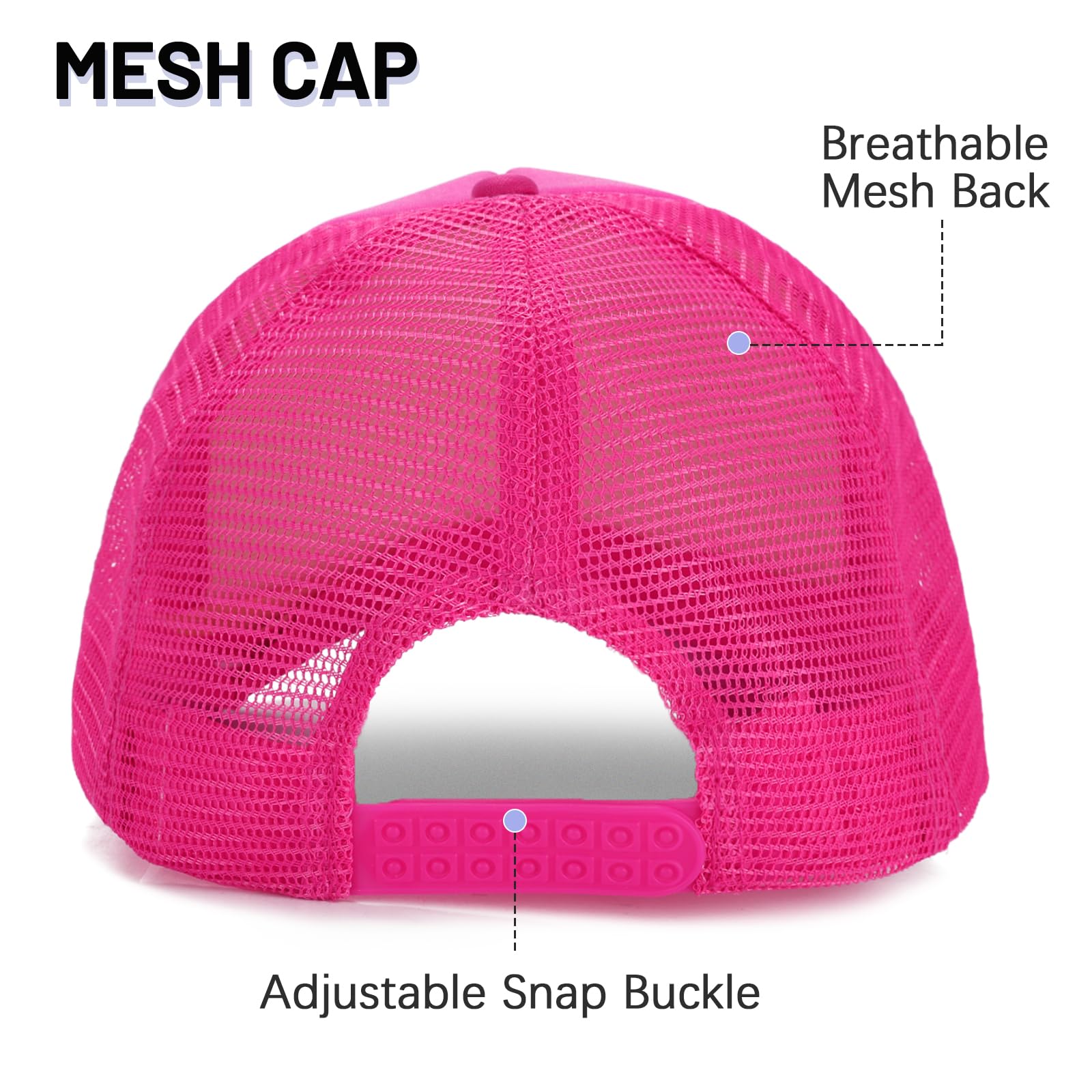 Ultrafun 10 Pack Trucker Hat Mesh Sublimation Blank Hats Adjustable Baseball Caps Hats for Men Women