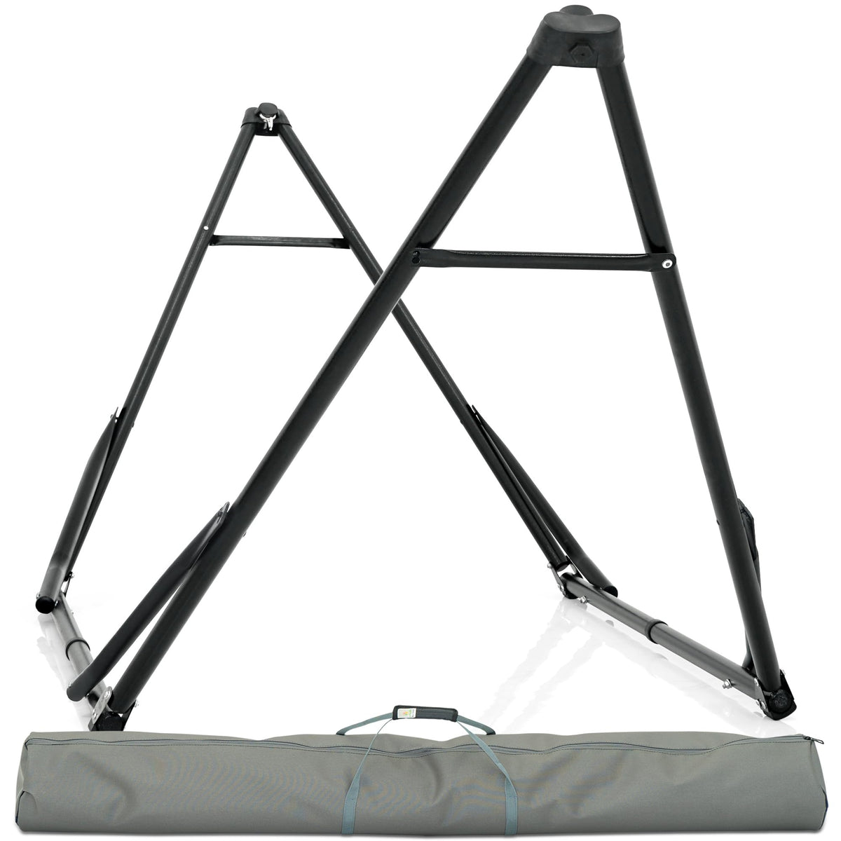 Tranquillo Unity Adjustable Hammock Stand, Hammocks Stands for The Garden, 800 lbs Capacity Steel Double Hammock Stand for 2 Persons, Premium Pre-Assembled Stand (Steel, Aegean)