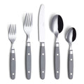 ANNOVA Silverware Set, Retro/Rivet Colorful Stainless Steel Tableware Kitchen Flatware Set Utensils, Includes Dinner Knives, Forks, Spoons, Salad Forks & Dessert Spoons (Brown, 20 Pieces)