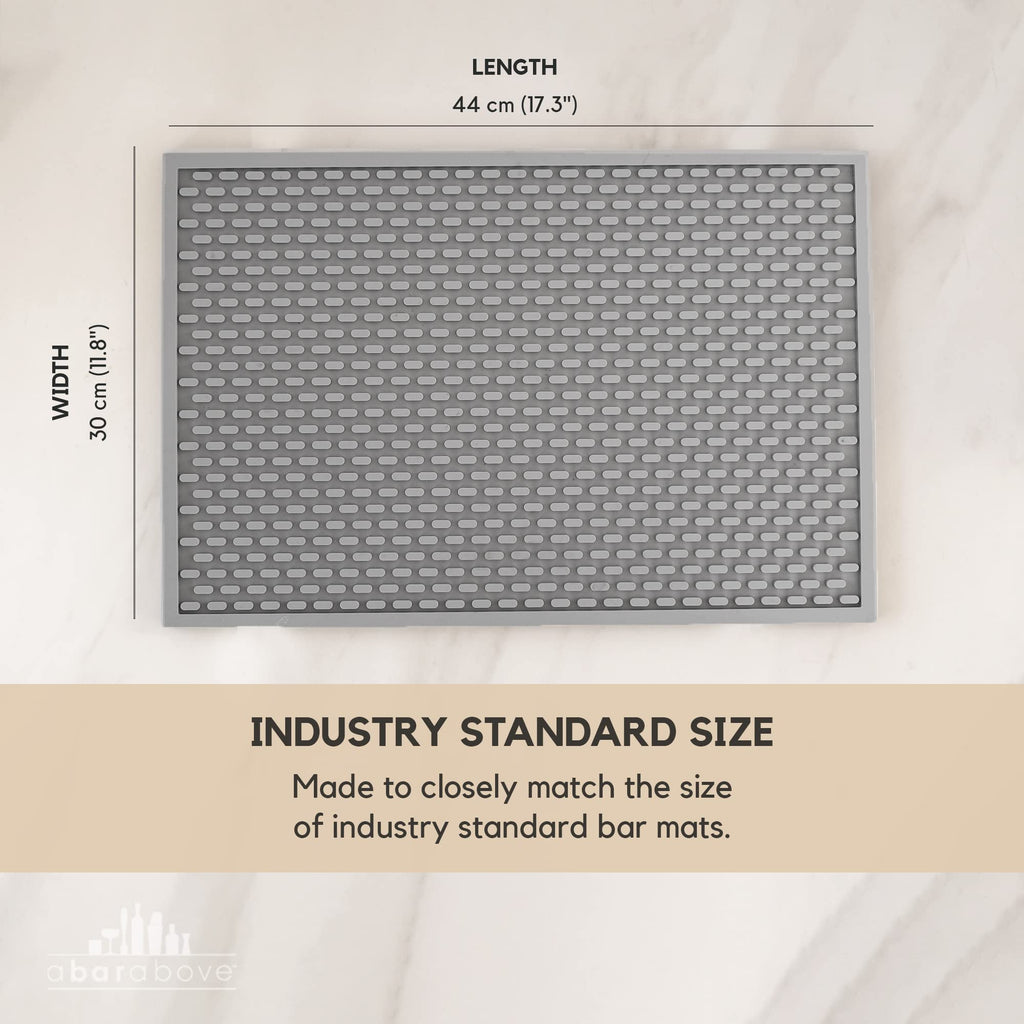 Premium A Bar Above Heavy Duty Bar Mat, Food Safe Silicone Mat, Mats for Bartending and Coffee, Commercial Strength Bartender Accessories, Dish Drying Mats for Kitchen Counter, Barista Accessories